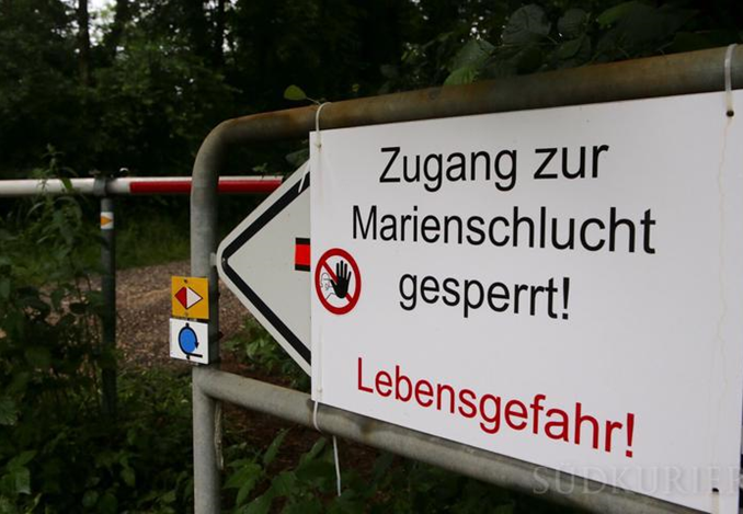 Marienschlucht gesperrt