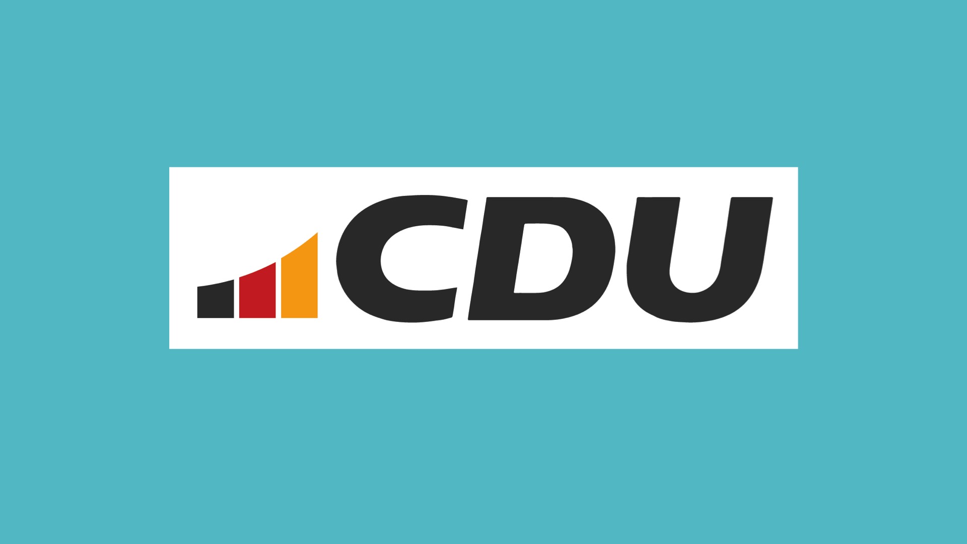 Das neue CDU-Design mit Schriftzug, 